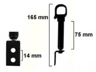 Haubenhalter für Batteriekasten R 450, R 460